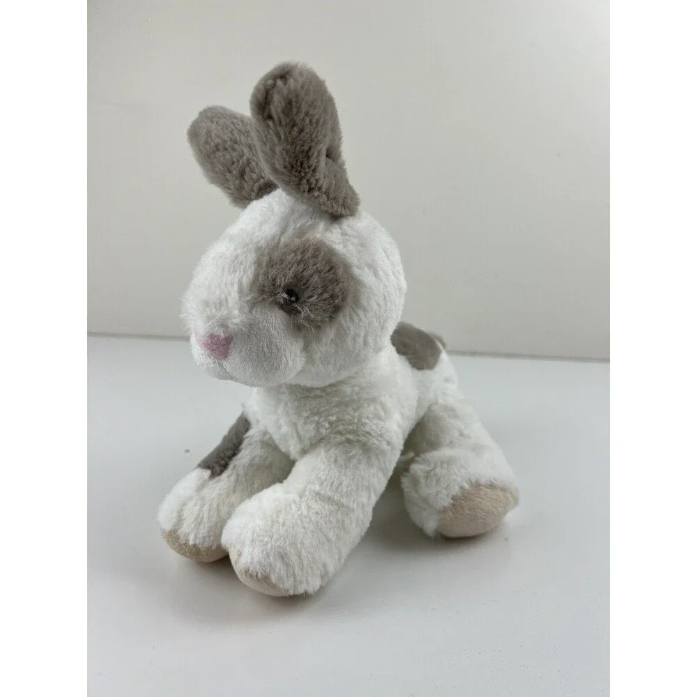 Carter’s Bunny Rabbit Plush Stuffed Animal Lovey Baby Toy 2016 White Gray Cuddly